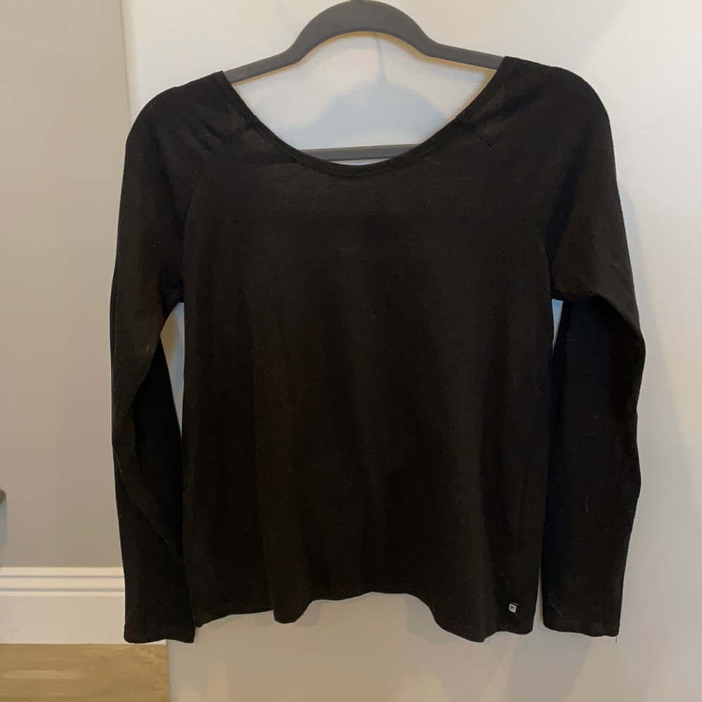 Fabletics Long Sleeve Open Back Top